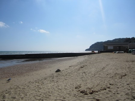 Sunny day at Shanklin beach, Isle of Wight